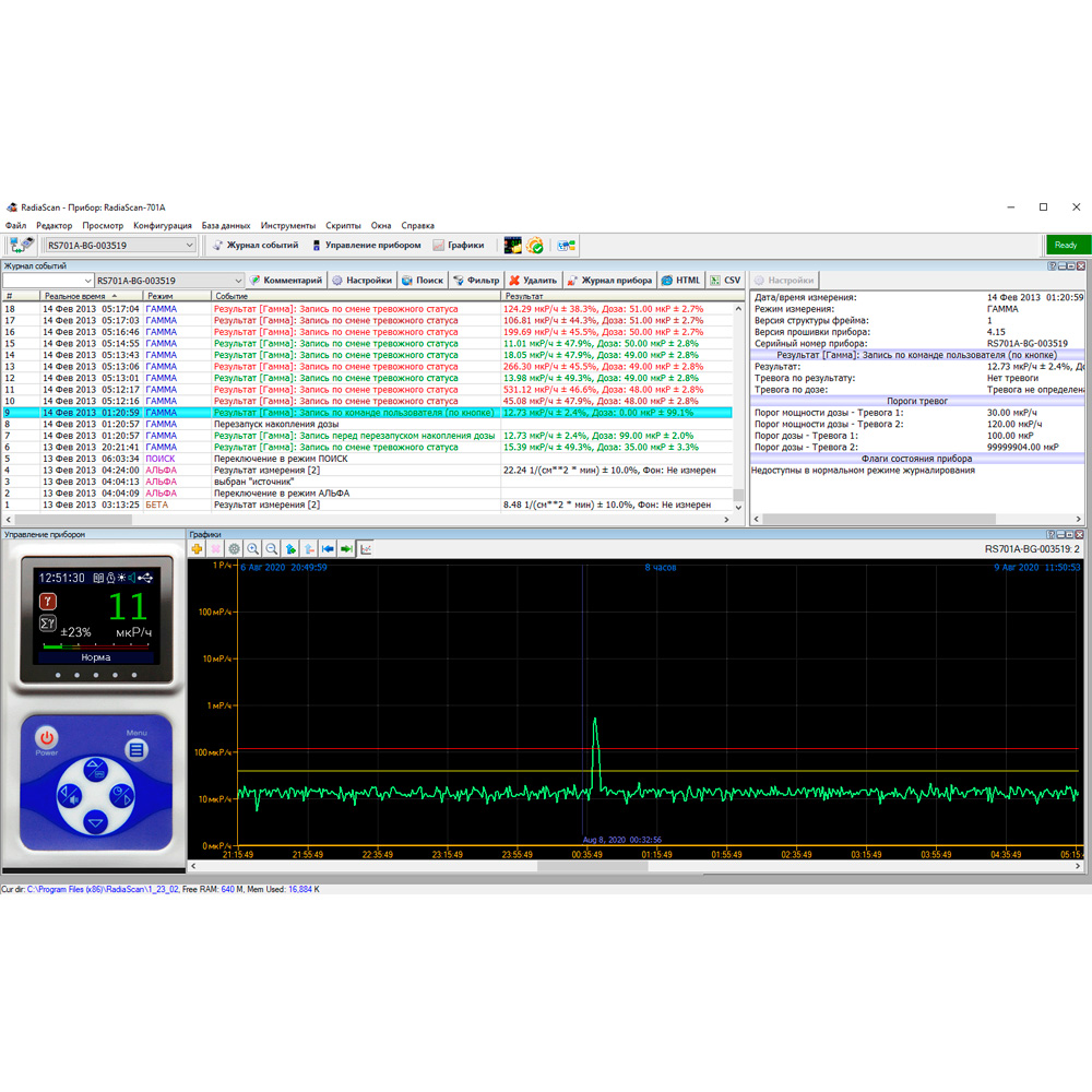 Дозиметр РадиаСкан 701 А