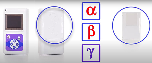 Крышка-фильтр закрывает или открывает датчику доступ разных видов частиц AlphaBetaGamma.jpg